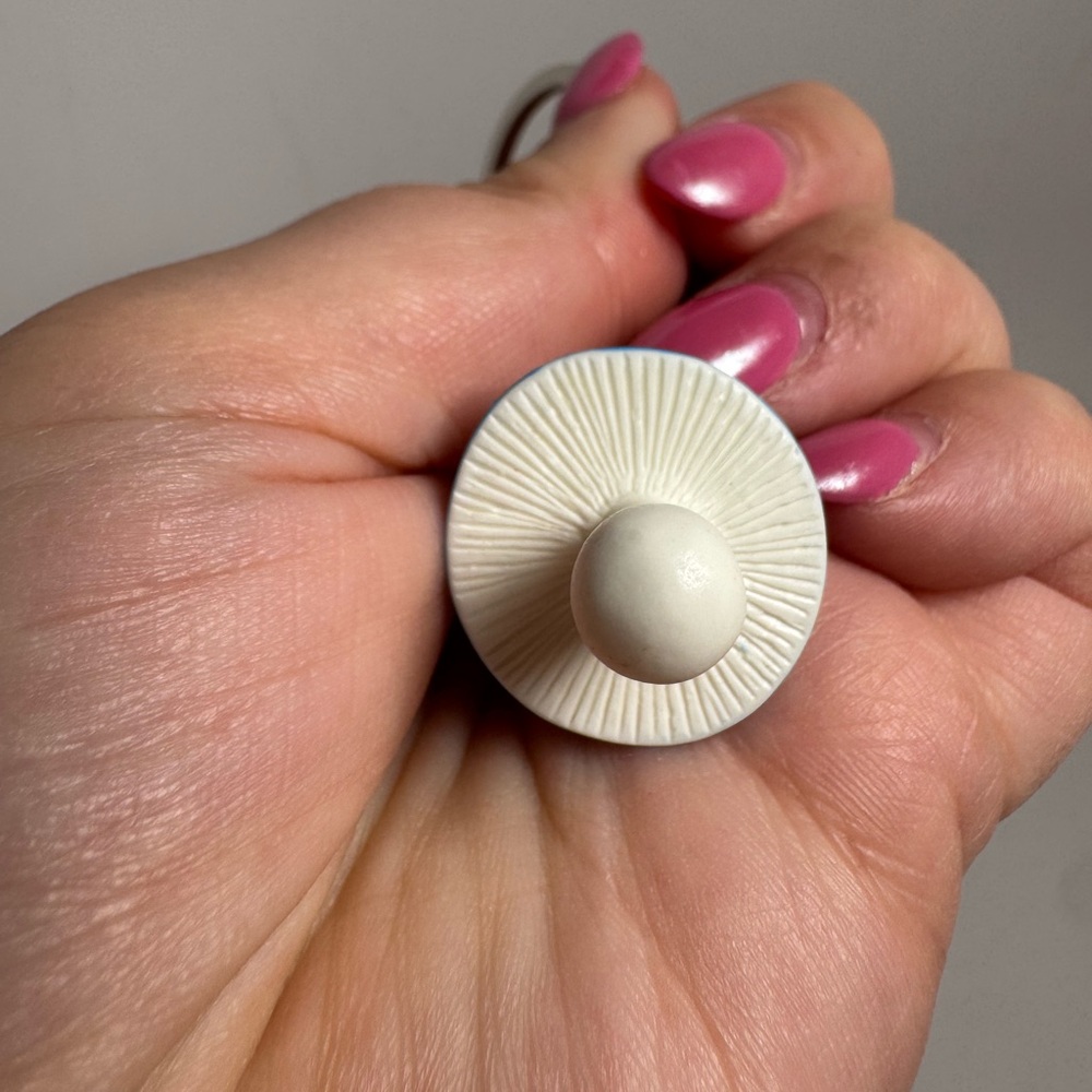 Mushroom Resin Bag Charm (Comes in Multiple Colors) Boho Fairy Garden Keychain - Picture 5 of 6